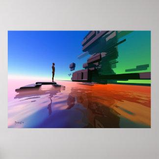 Edge de perception - impression d'art surréaliste