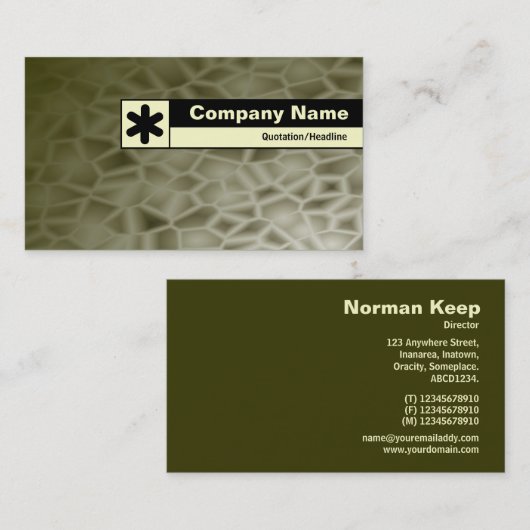 Edge gelabeld - Alien Planet Visitekaartje (Voorkant / Achterkant)