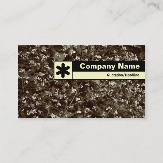 Edge gelabeld - bloesem visitekaartje (Voorkant)