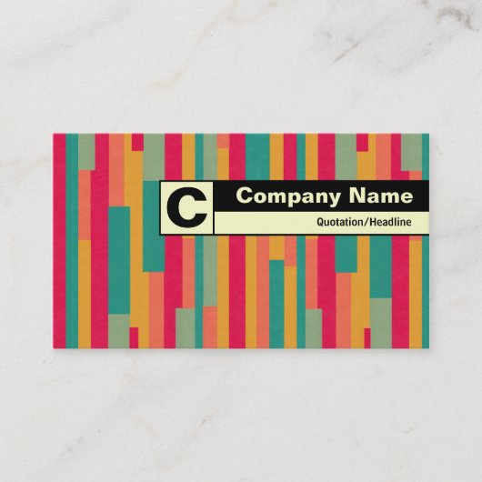 Edge gelabeld monogram - Abstract 240113 Visitekaartje (Voorkant)