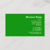 Edge gelabeld monogram - groen 009900 visitekaartje (Achterkant)