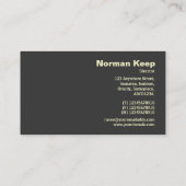 Edge gelabeld monogram - Patroon 140617 Visitekaartje (Achterkant)