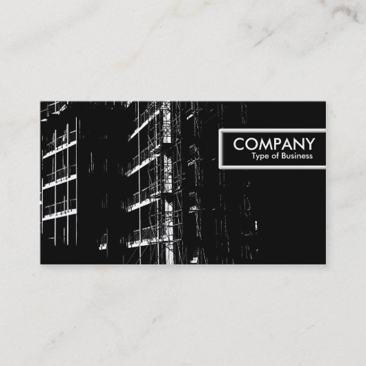 Edge-Label - Constructie met hoog contrast Visitekaartje (Voorkant)