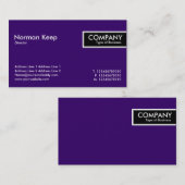 Edge-Label - donkerbruin (330066) Visitekaartje (Voorkant / Achterkant)