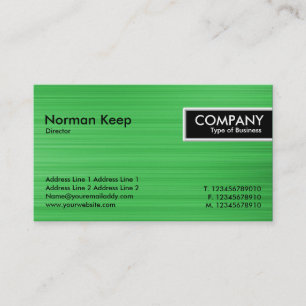 Edge-Label - geborstelde groene structuur Visitekaartje