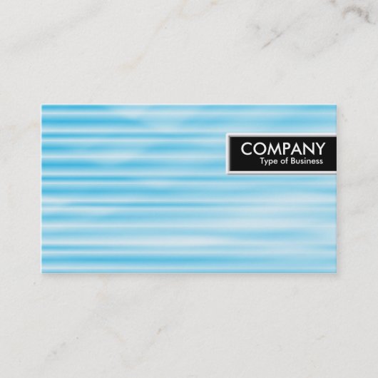Edge Label - Gegolfd blauw (Voorkant)