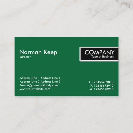 Edge-Label - groen (006633) Visitekaartje (Voorkant)