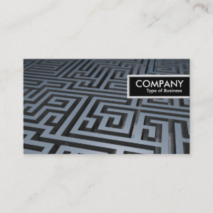 Edge-Label - Metaal Maze Visitekaartje