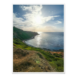 Edge of the Sunlit Coast Foto Afdruk