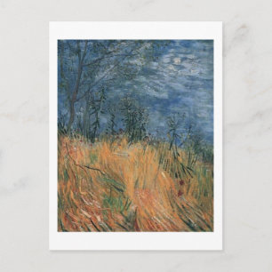 Edge of Wheatfield met Poppies Van Gogh Fine Art Briefkaart
