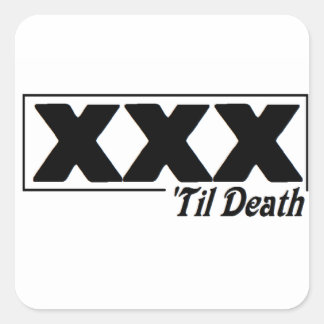 EDGE TIL DEATH - Vierkante sticker. Vierkante Sticker