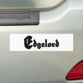 Edgelord Bumpersticker (Op auto)