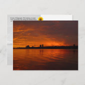 Edgewater, NJ Skyline - Carte postale H (Devant / Derrière)