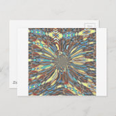 Edgy African Urban Pop Art Abstract optisch ontwer Briefkaart (Voorkant / Achterkant)