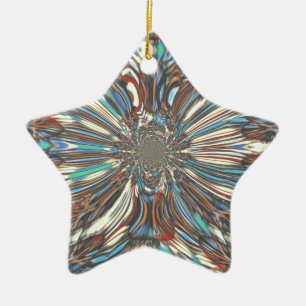 Edgy African Urban Pop Art Abstract optisch ontwer Keramisch Ornament