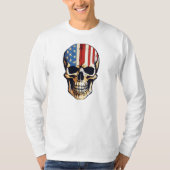 "Edgy and Bold: Skull Printed T-Shirt" man T-shirt (Voorkant)