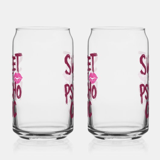Edgy and Chic Sarcastic Saying Blikvorm Glas (Links)