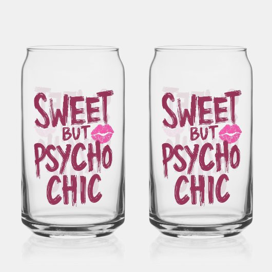 Edgy and Chic Sarcastic Saying Blikvorm Glas (Achterkant)