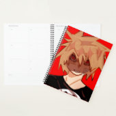 Edgy Anime Boy Grunge Aesthetic Weekly Planner (Devant avec enveloppe)