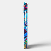 Edgy Artistic Swirls Liquid Abstract Case-Mate iPhone Case (Achterkant / Links)