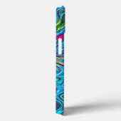 Edgy Artistic Swirls Liquid Abstract Case-Mate iPhone Case (Achterkant / Rechts)