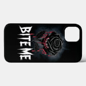 Edgy 'Bite Me' Gothic Roos Design Case-Mate iPhone Case (Achterkant (horizontaal))