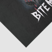 Edgy 'Bite Me' Gothic Roos Design Tissuepapier (Detail)