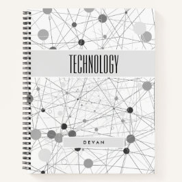 Edgy BOHO Compositie in Grijs Onderwerp Notitieboek