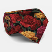 Edgy Christmas Gift For Men Carnation Flower Stropdas (Opgerold)