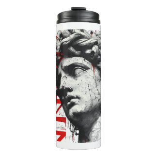 Edgy David Bust Moderne Straatkunst Thermosbeker