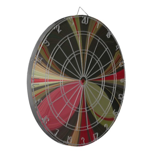Edgy Earth Kaleidoscoop Art Print Dartbord (Voorkant Links)