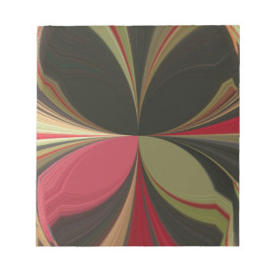 Edgy Earth Kaleidoscoop Art Print Notitieblok