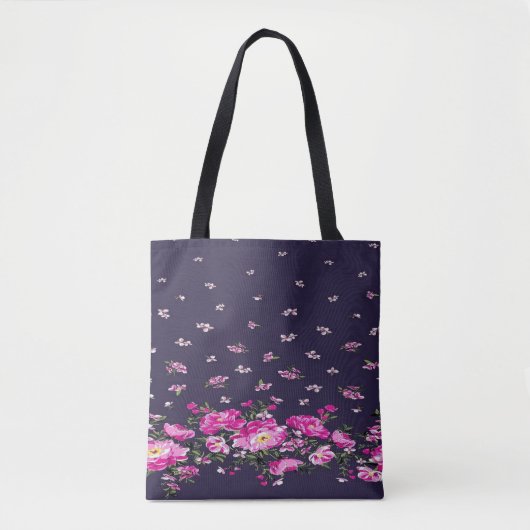 Edgy Elegance met het Floral Black Tas (Voorkant)