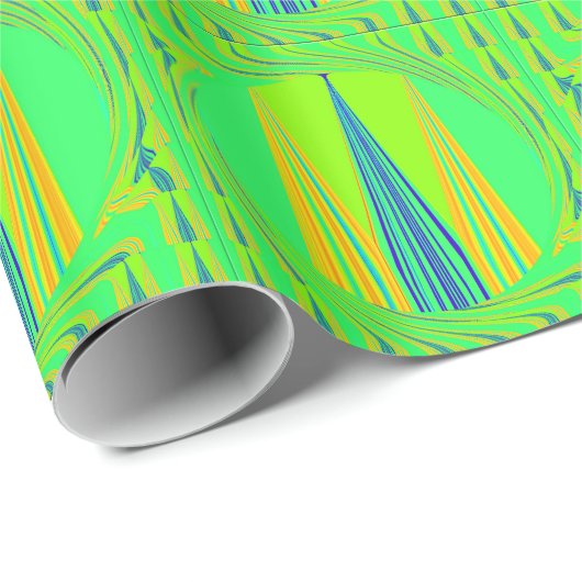 Edgy Geometrical Neon Design Cadeaupapier (Rol Hoek)