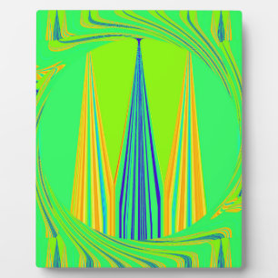 Edgy Geometrical Neon Design Fotoplaat