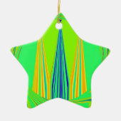 Edgy Geometrical Neon Design Keramisch Ornament (Voorkant)