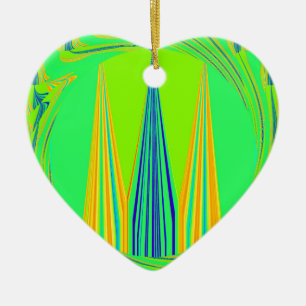 Edgy Geometrical Neon Design Keramisch Ornament
