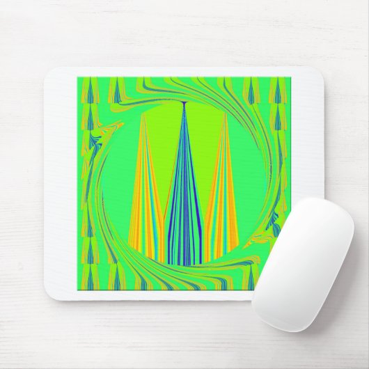 Edgy Geometrical Neon Design Muismat (Met muis)