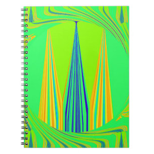 Edgy Geometrical Neon Design Notitieboek