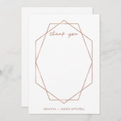 Edgy geometrisch bedankkaart (Voorkant / Achterkant)