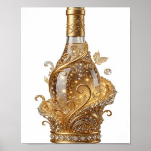 Edgy Gold GOUDEN WIJBOTTEL Poster