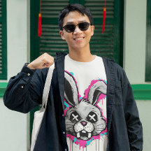 Edgy Horror Bunny T-shirt – Urban Streetwear