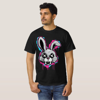 Edgy Horror Bunny T-shirt – Urban Streetwear