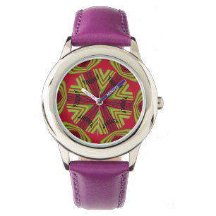 Edgy Kaleidoscope Bel Mélange de Montre Violette