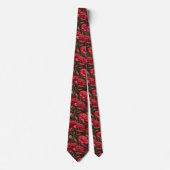 Edgy Mens Accessories Carnation Flower Stropdas (Voorkant)