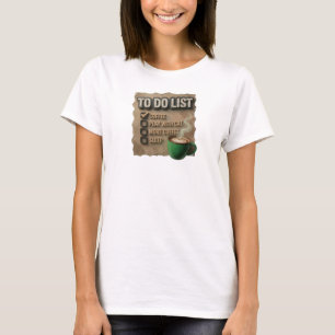Edgy Oranje COFFEE SPEEL MET KAT Trendy T-shirt