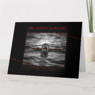 Edgy Rode Prikkeldraad Donkere Grunge Zwarte Meer  Bedankkaart