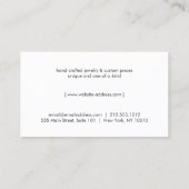 Edgy Roos Gold Triangle Logo White Marmer Visitekaartje (Achterkant)