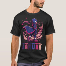 Edgy Sakura Krijger Vogel Anime Illustratie
