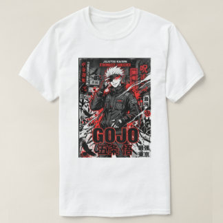 Edgy Satoru Gojo Anime Grafische T-shirt Vintage 9